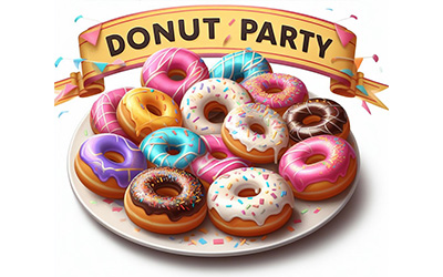 donut party feature